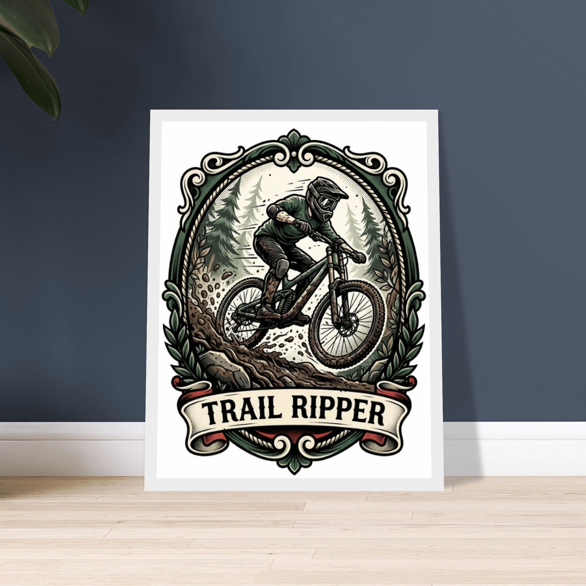 Trail Ripper Framed Print | Mountain Bike Wall Art - view 2