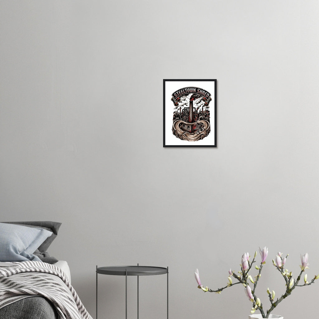 Steeltown Shred Mill Framed Print | Mountain Bike Wall Art - view 5