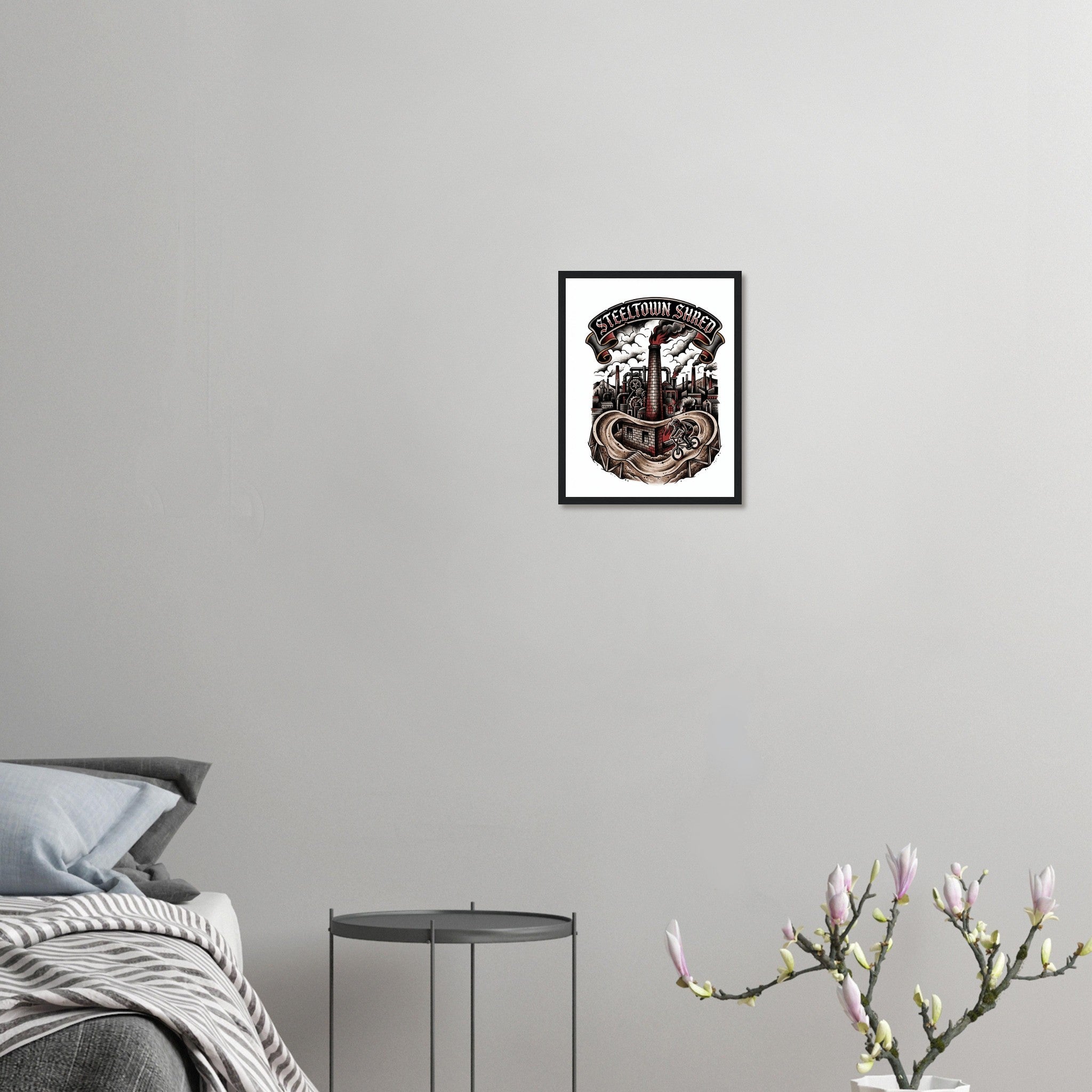 Steeltown Shred Mill Framed Print | Mountain Bike Wall Art - view 5