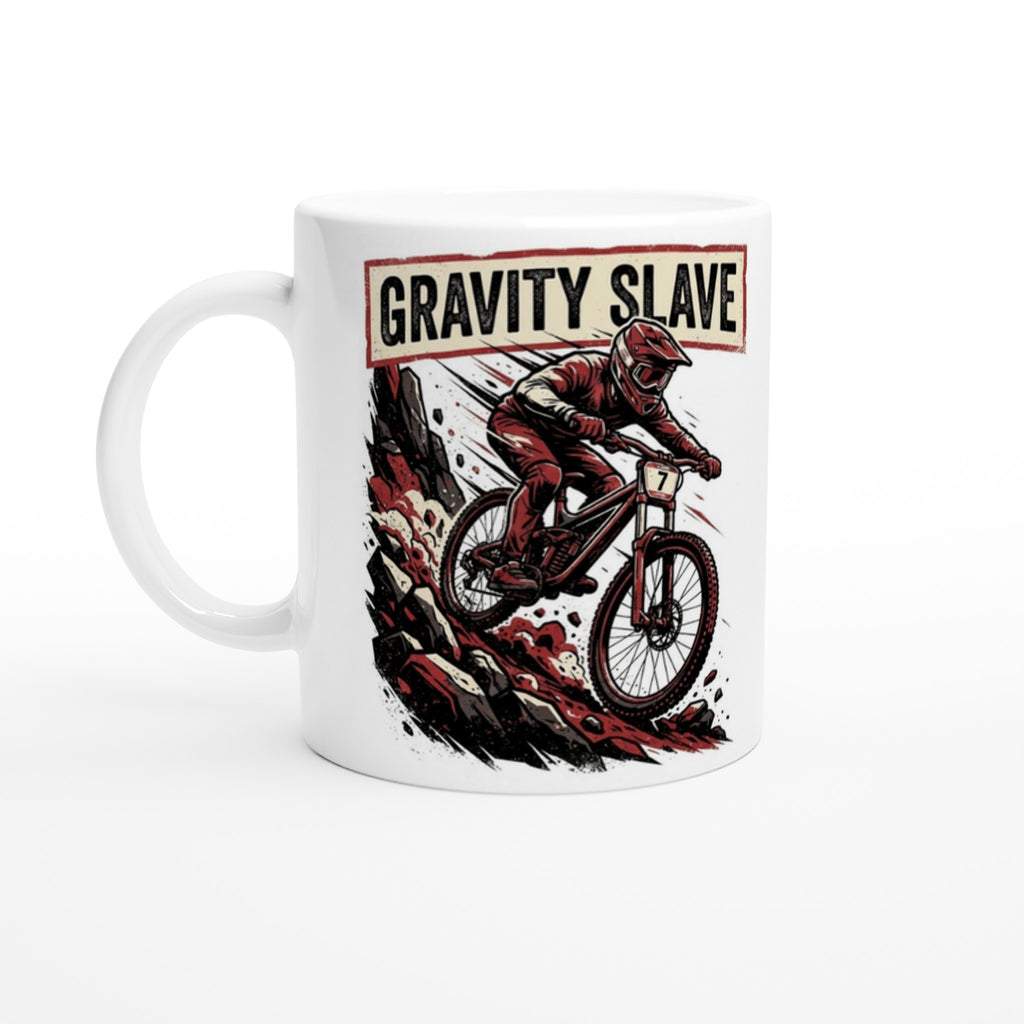 Gravity Slave MTB Mug | Mountain Biker Coffee Mug