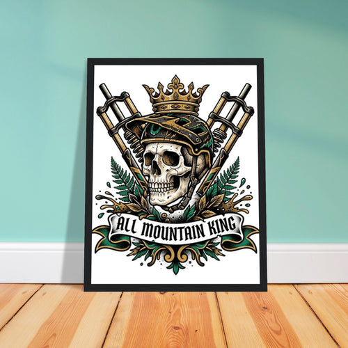All Mountain King Framed Print | Mountain Bike Wall Art