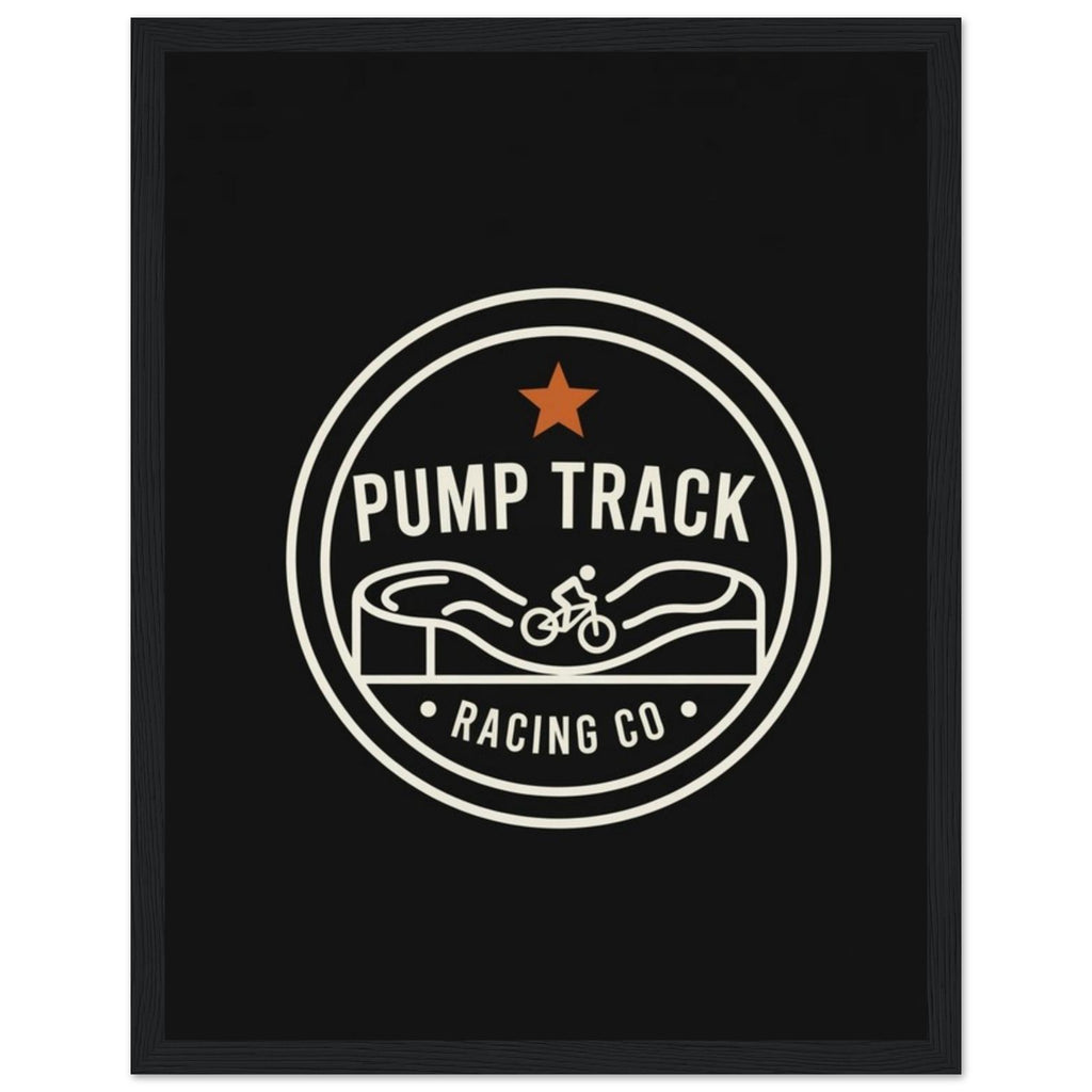Pump Track Racing Co Framed Print | Mountain Bike Wall Art - view 3