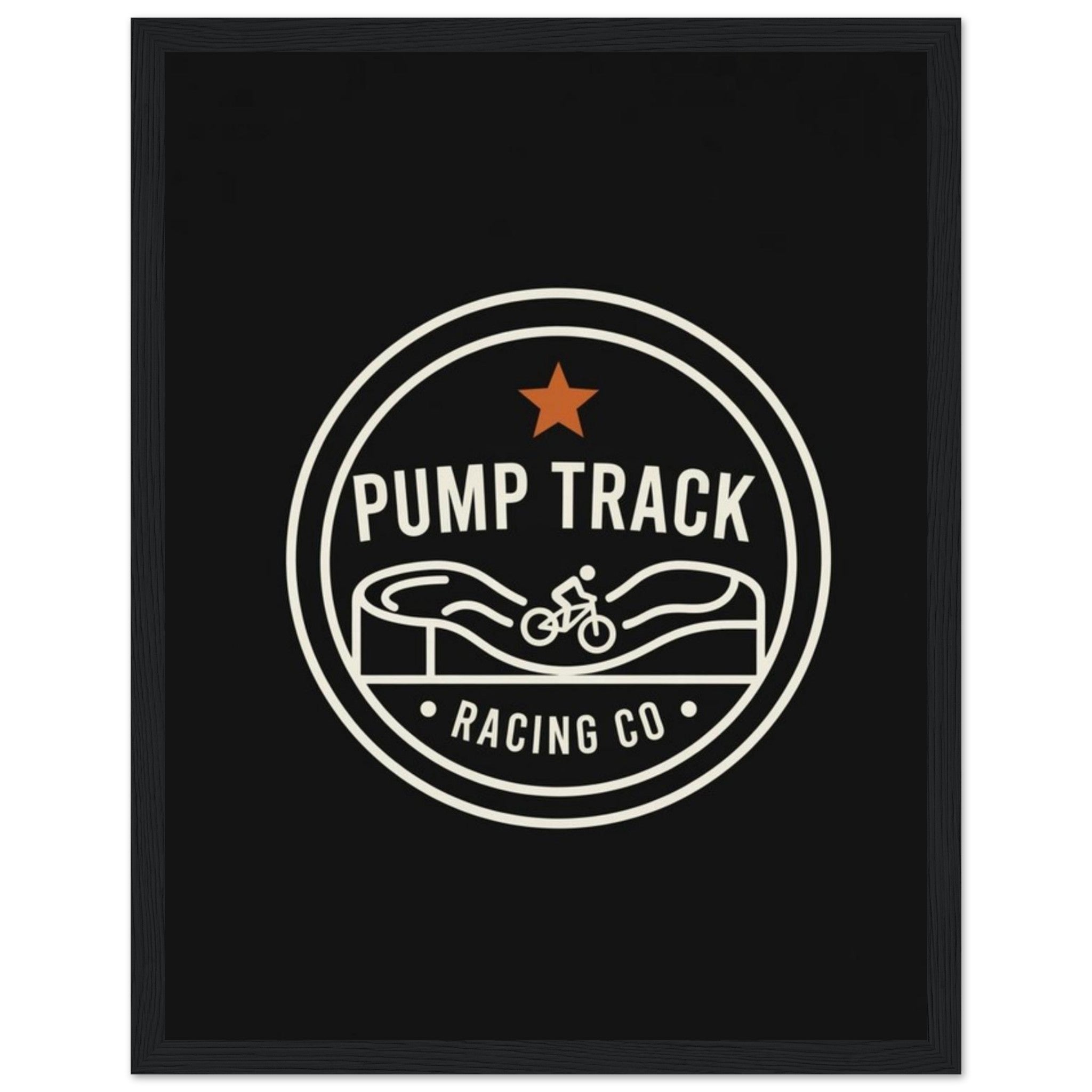 Pump Track Racing Co Framed Print | Mountain Bike Wall Art - view 3