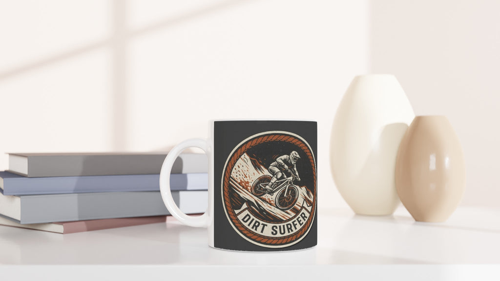 Dirt Surfer Downhill MTB Mug | Mountain Biker Coffee Mug - view 6