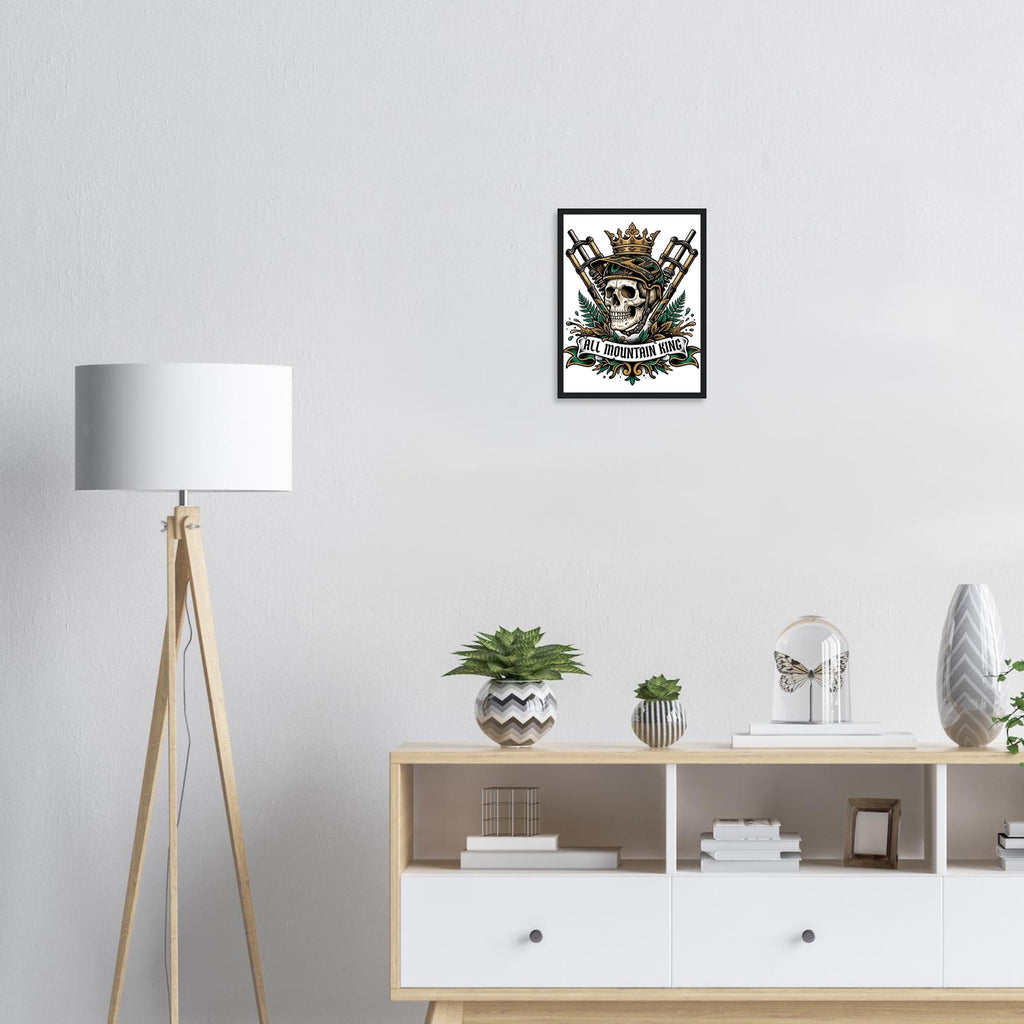 All Mountain King Framed Print | Mountain Bike Wall Art - view 4