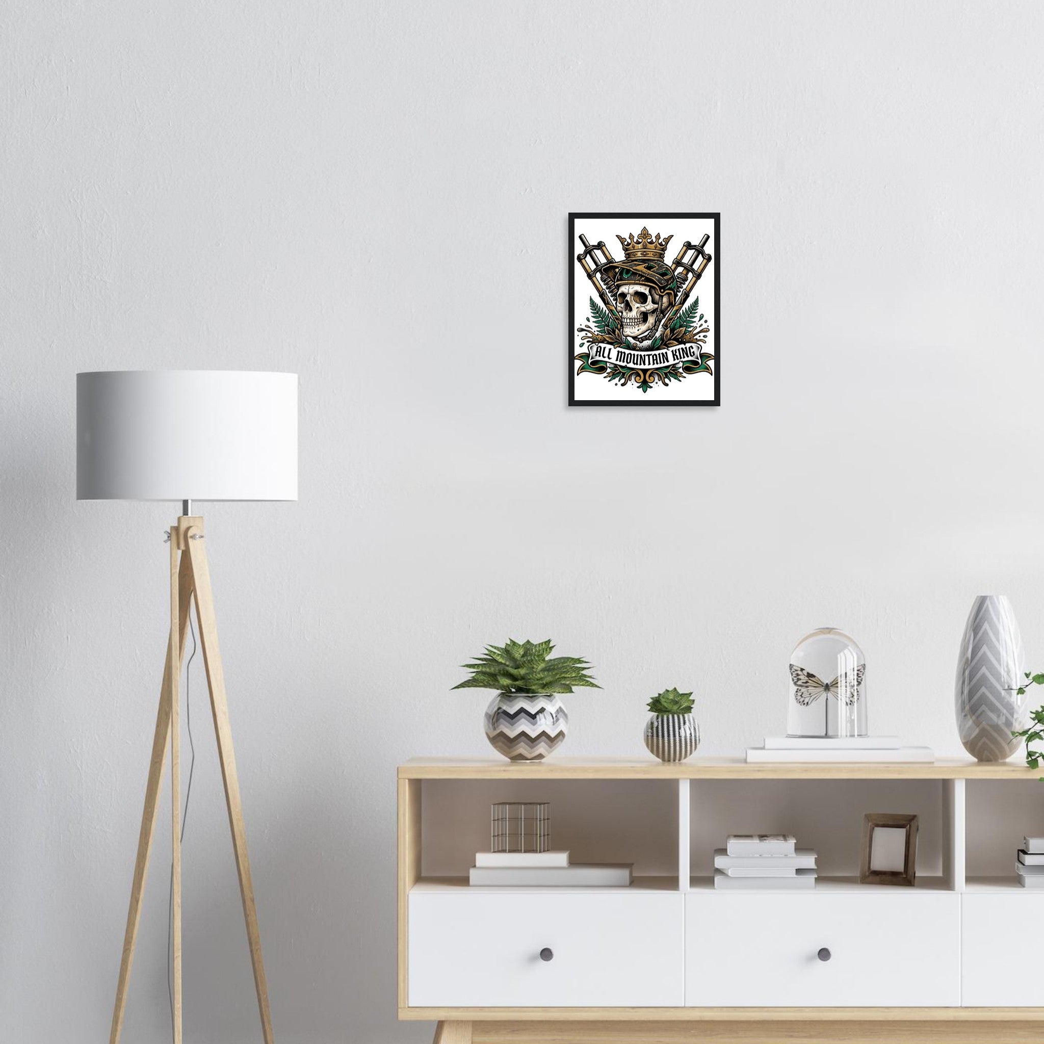 All Mountain King Framed Print | Mountain Bike Wall Art - view 4