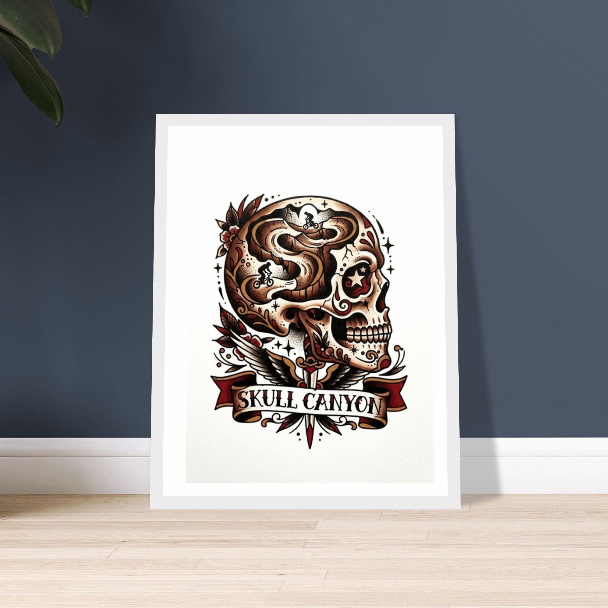 Skull Canyon Framed Print | Mountain Bike Wall Art - view 2
