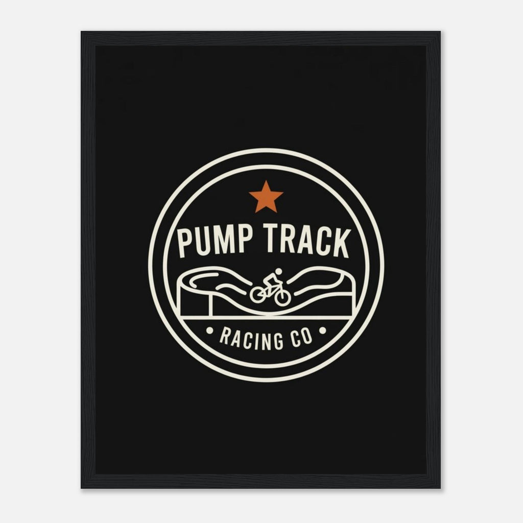 Pump Track Racing Co Framed Print | Mountain Bike Wall Art - view 4