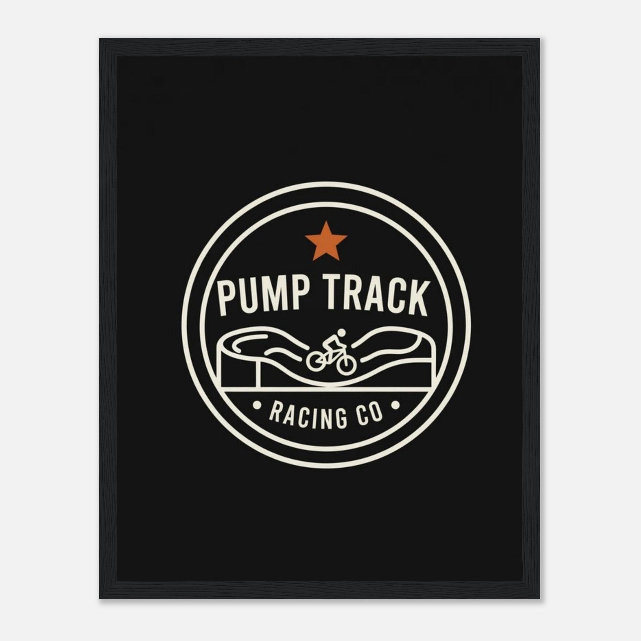 Pump Track Racing Co Framed Print | Mountain Bike Wall Art - view 4