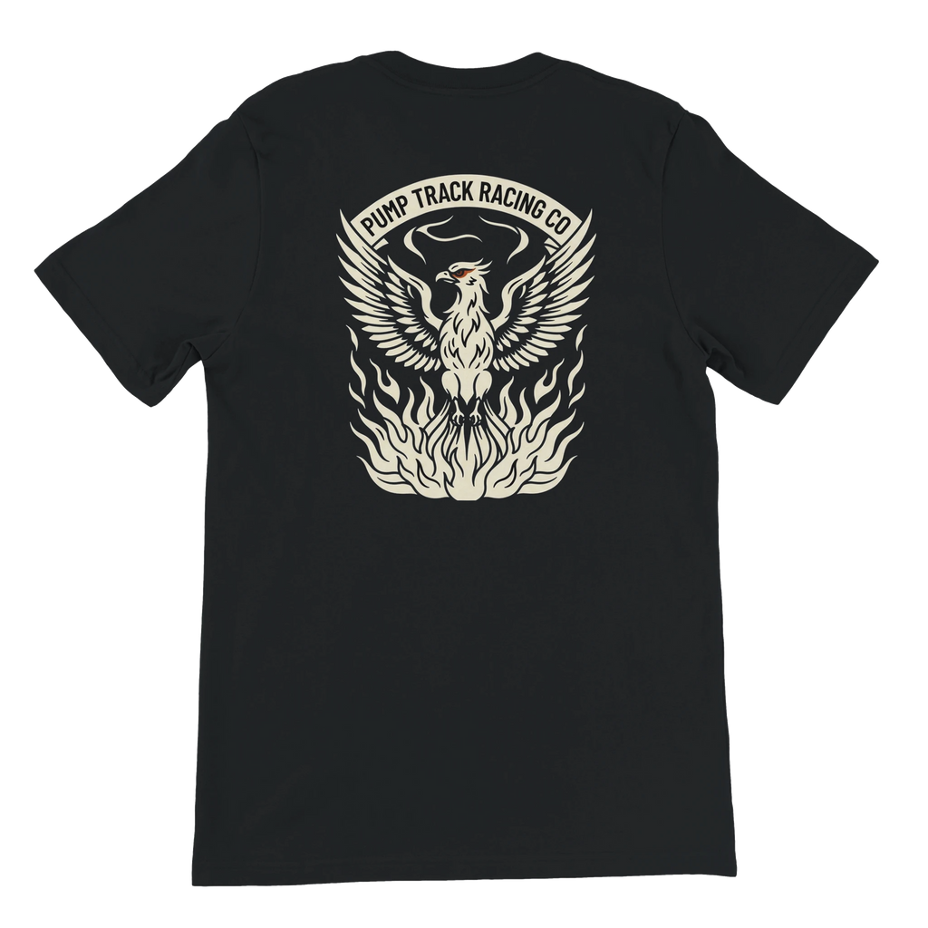 Pump Track Racing Co Phoenix MTB T-Shirt | Mountain Bike Graphic Tee - view 4