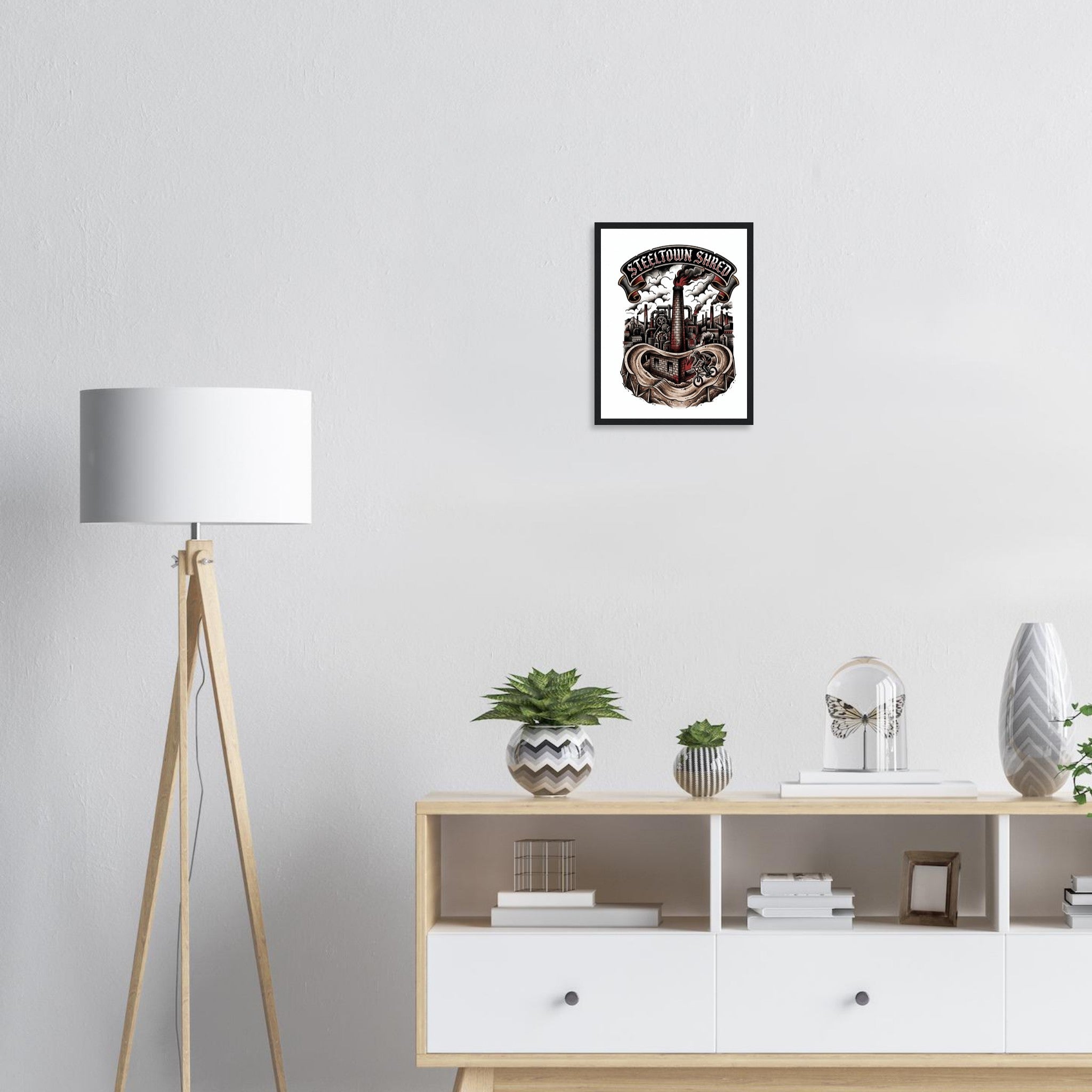 Steeltown Shred Mill Framed Print | Mountain Bike Wall Art - view 7