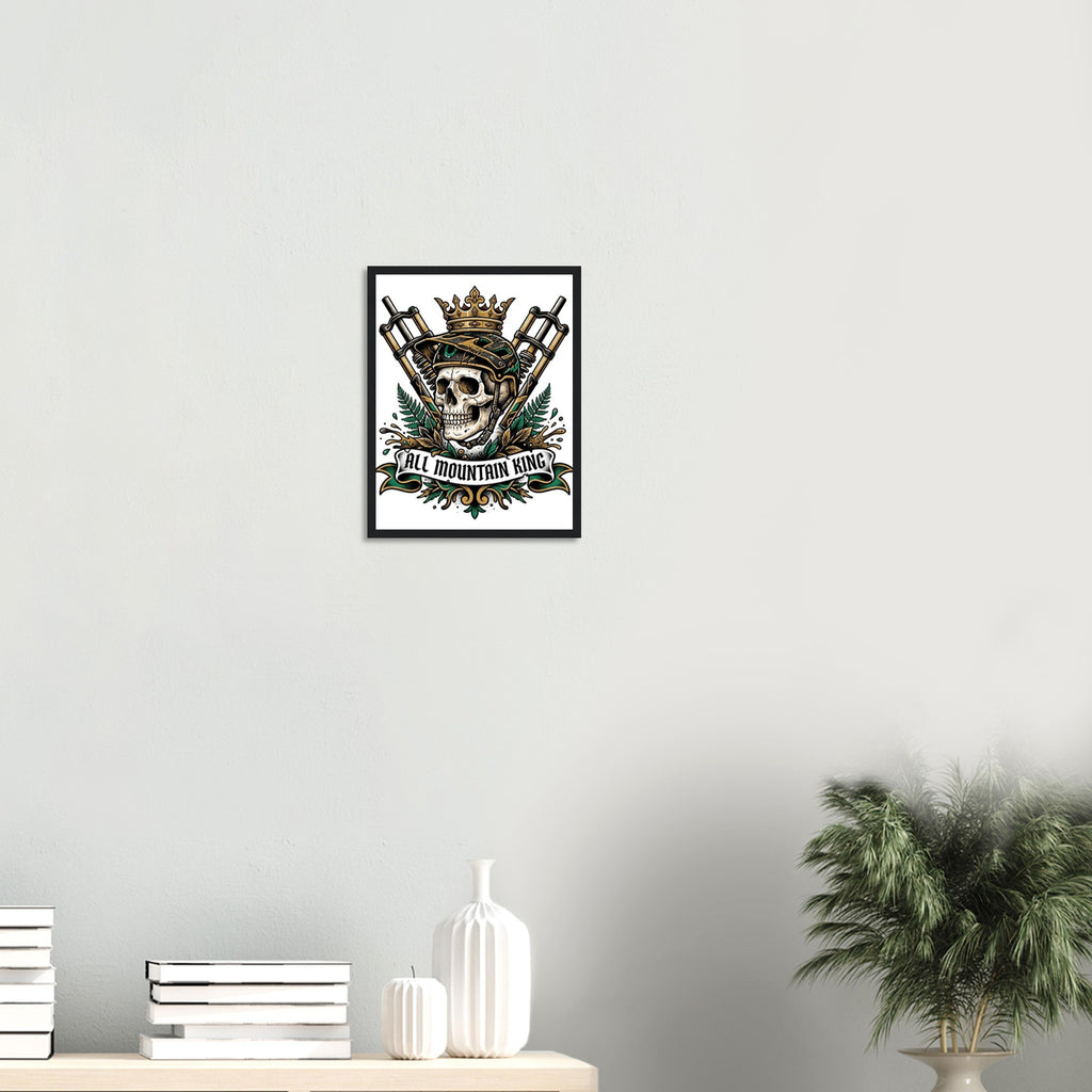All Mountain King Framed Print | Mountain Bike Wall Art - view 9