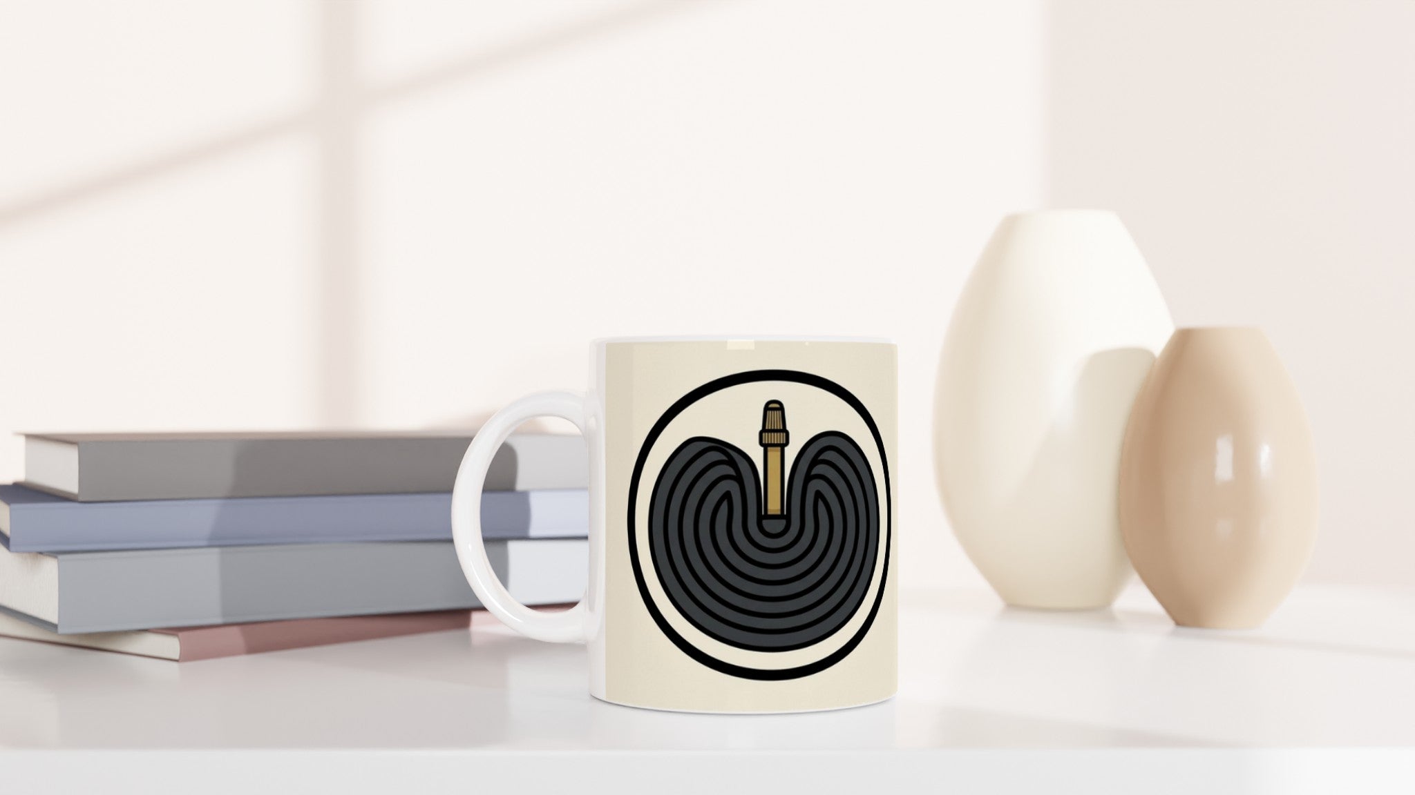 Inner Tube Coil MTB Mug | Mountain Biker Coffee Mug - view 6
