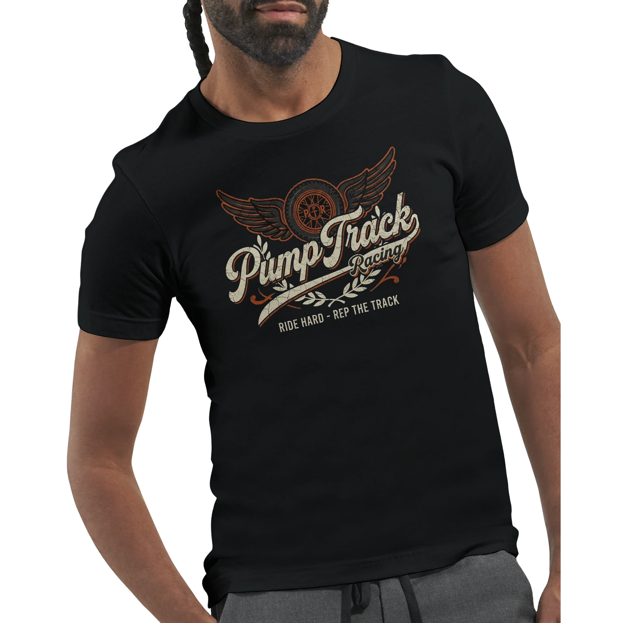 Pump Track Racing MTB T-Shirt | Mountain Bike Graphic Tee - view 3