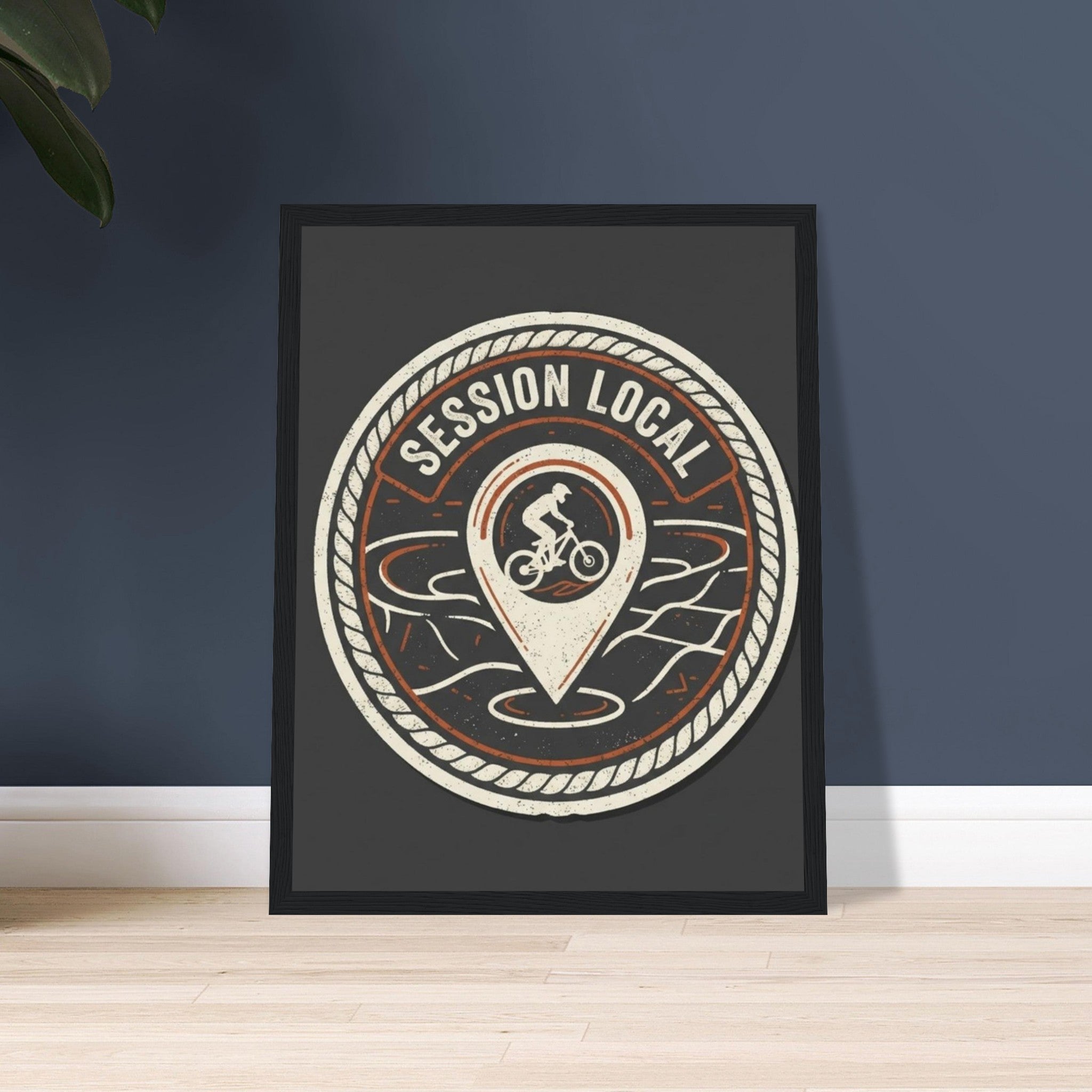 Session Local Framed Print | Mountain Bike Wall Art