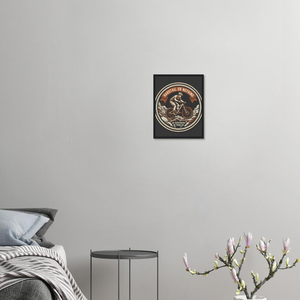 Hardtail Or Nothing Framed Print | Mountain Bike Wall Art - view 10