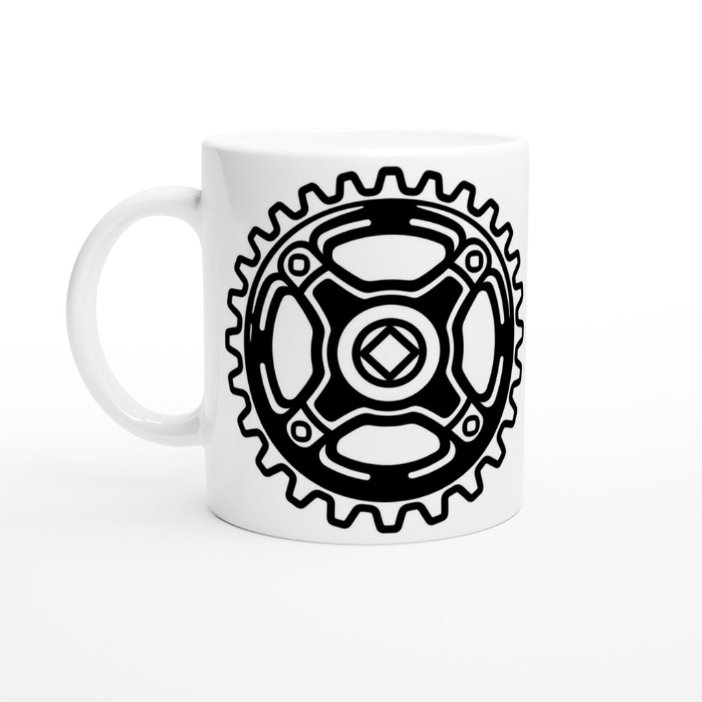 Track Chainring MTB Mug | Mountain Biker Coffee Mug