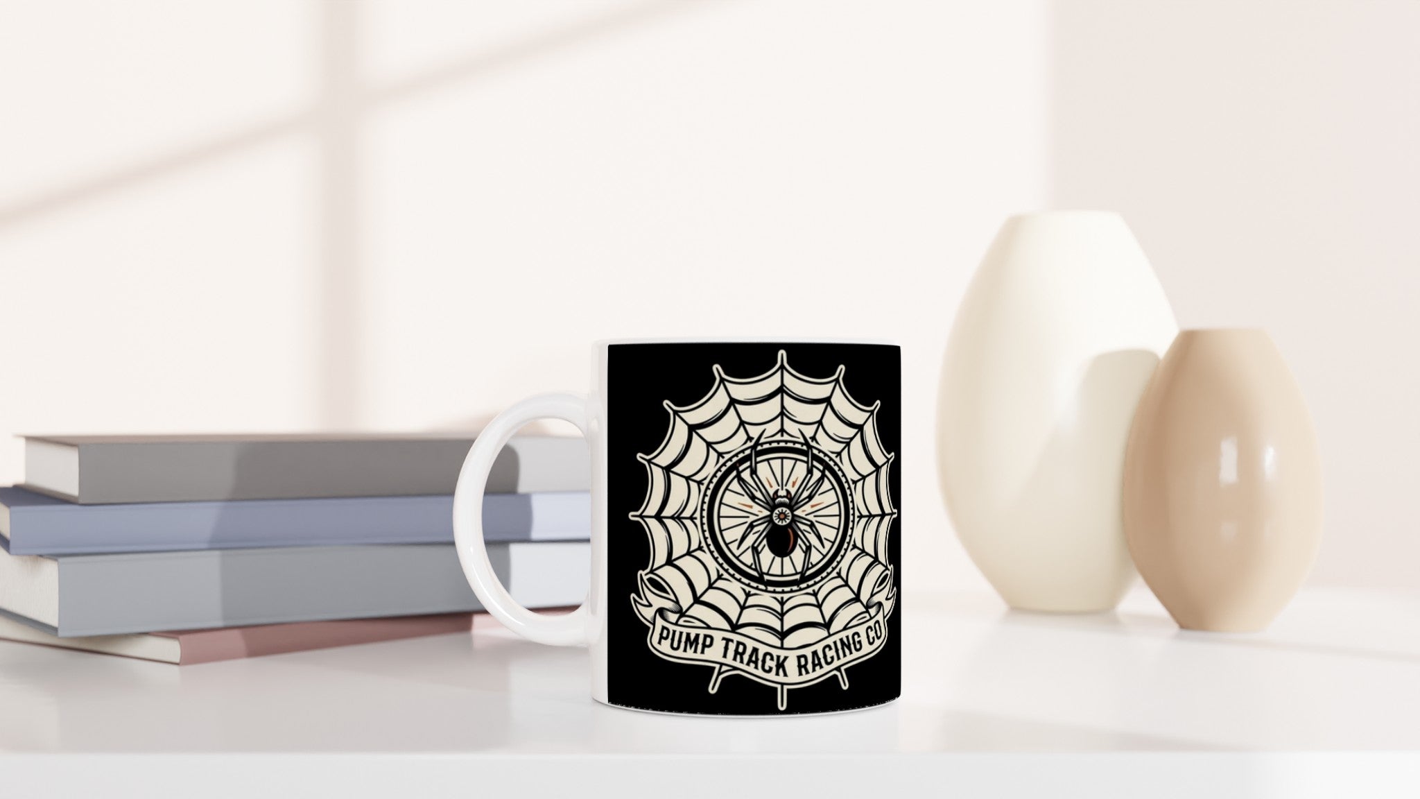 Pump Track Racing Co Spider MTB Mug | Mountain Biker Coffee Mug - view 6