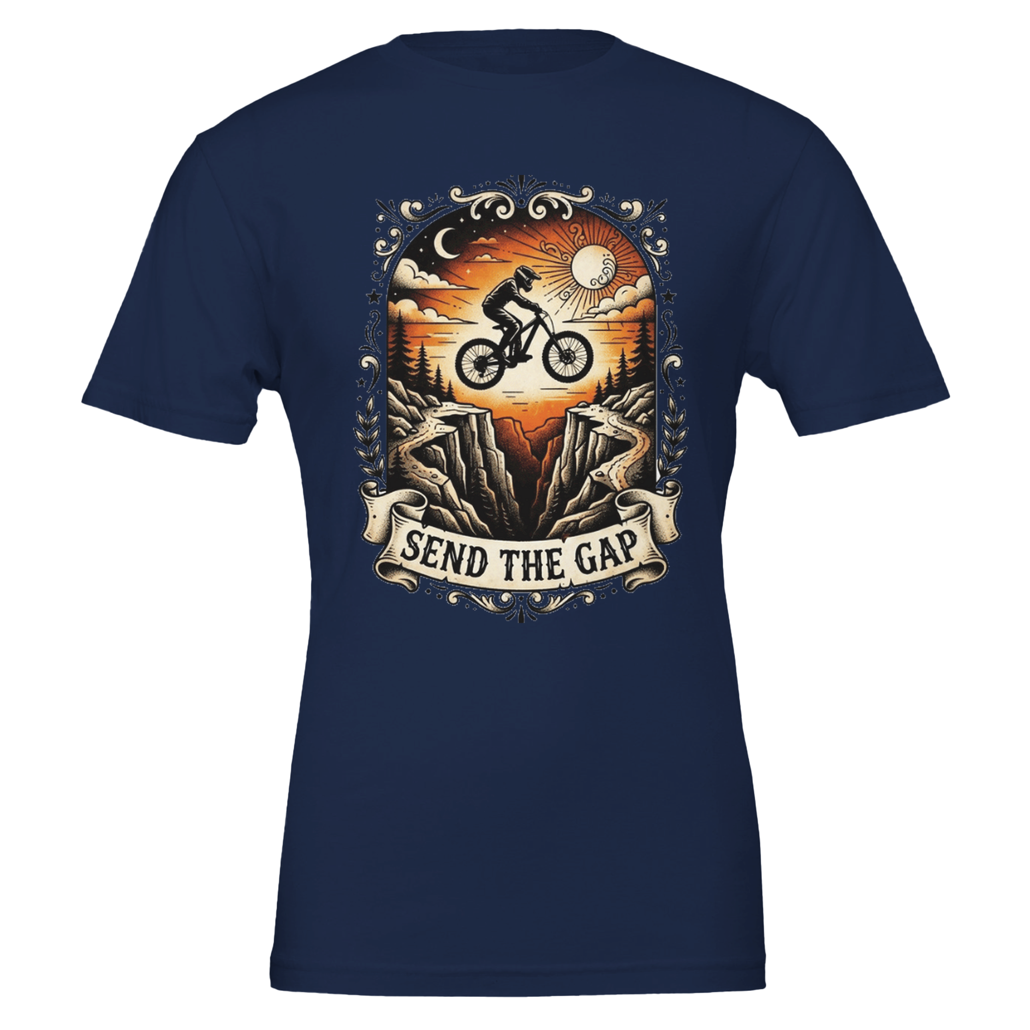 Send The Gap MTB T-Shirt | Mountain Bike Graphic Tee - view 4