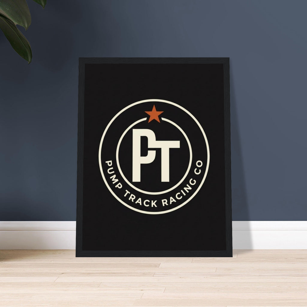 Pump Track Racing Co Star Framed Print | Mountain Bike Wall Art