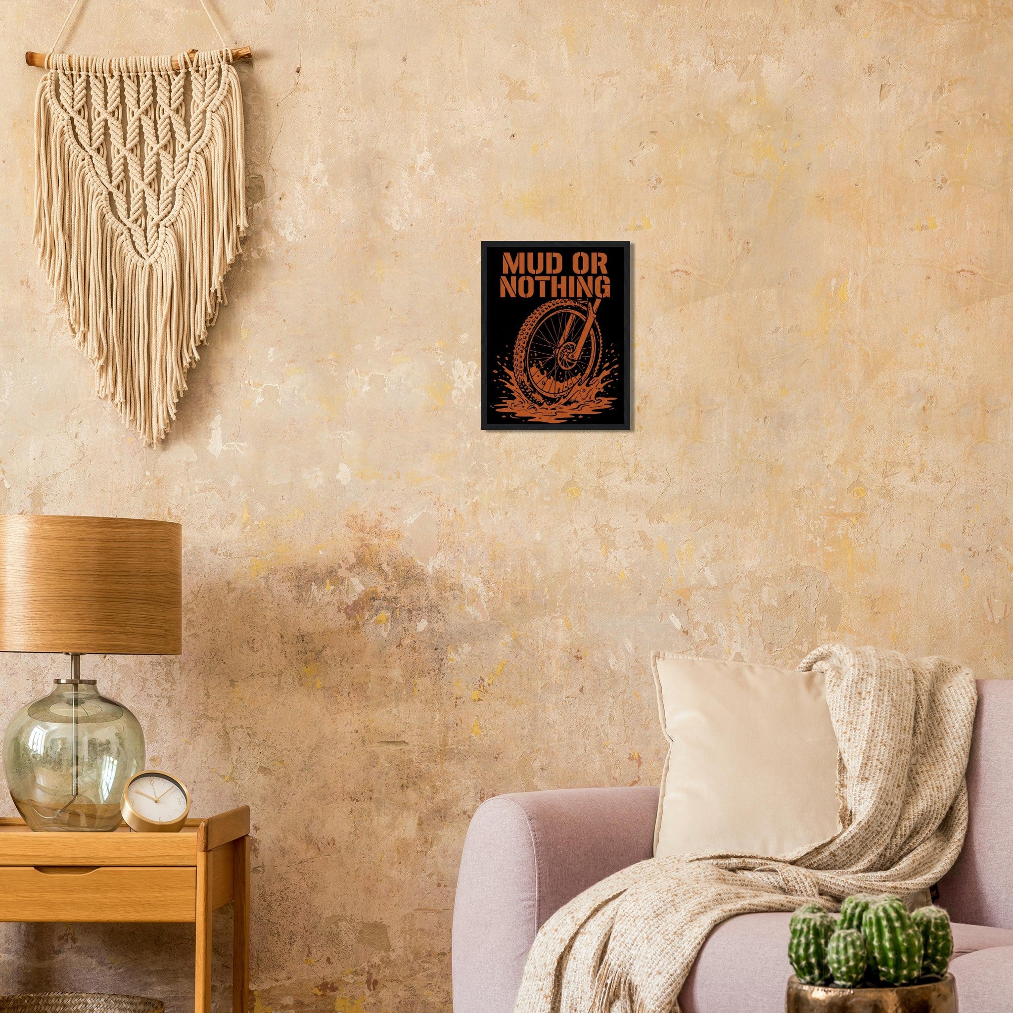 Mud Or Nothing Framed Print | Mountain Bike Wall Art - view 4