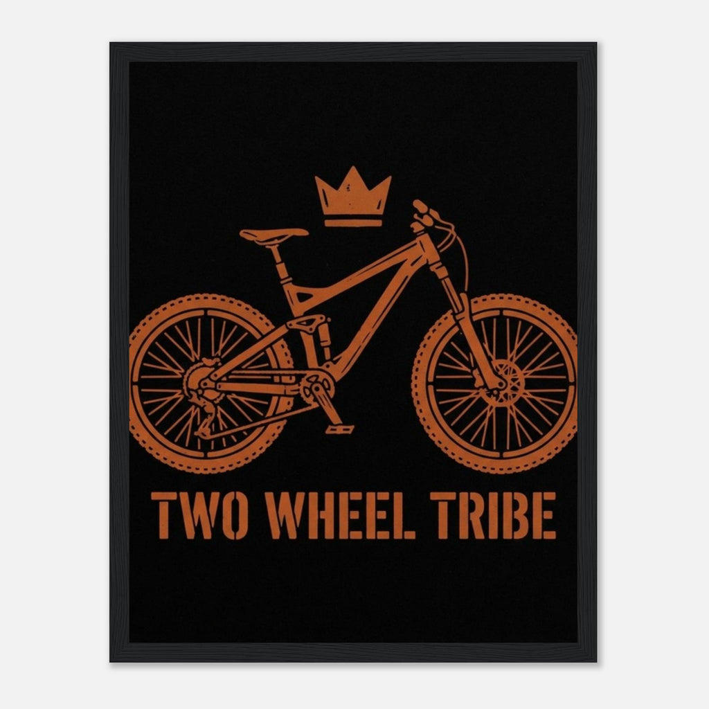 Two Wheel Tribe Framed Print | Mountain Bike Wall Art - view 5