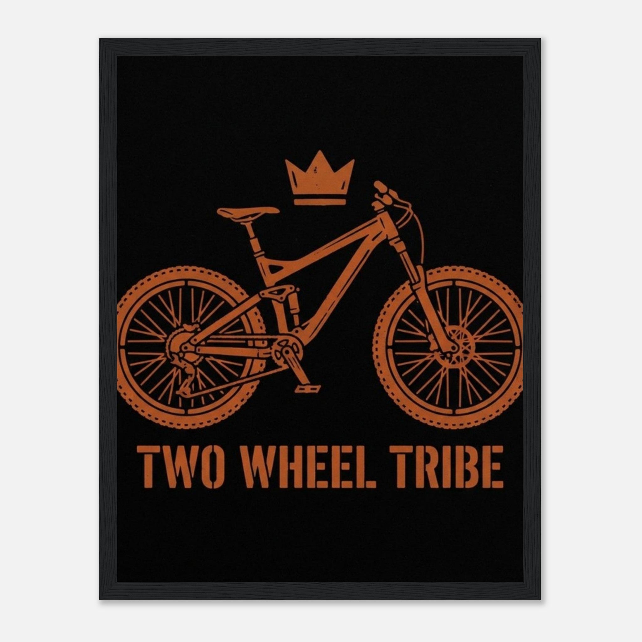 Two Wheel Tribe Framed Print | Mountain Bike Wall Art - view 5