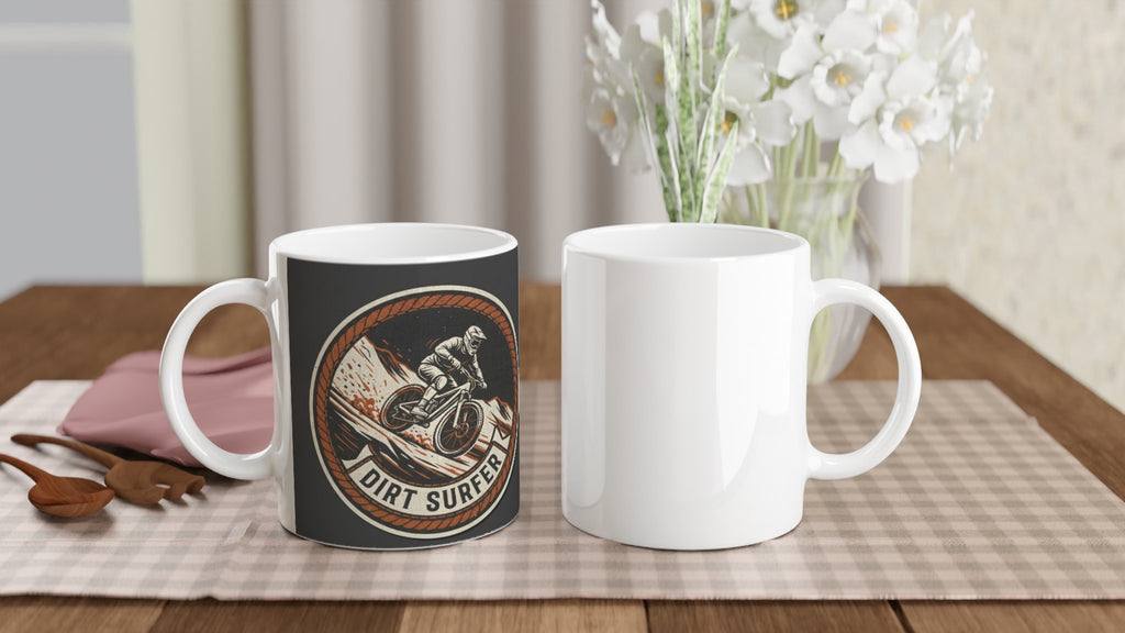 Dirt Surfer Downhill MTB Mug | Mountain Biker Coffee Mug - view 5