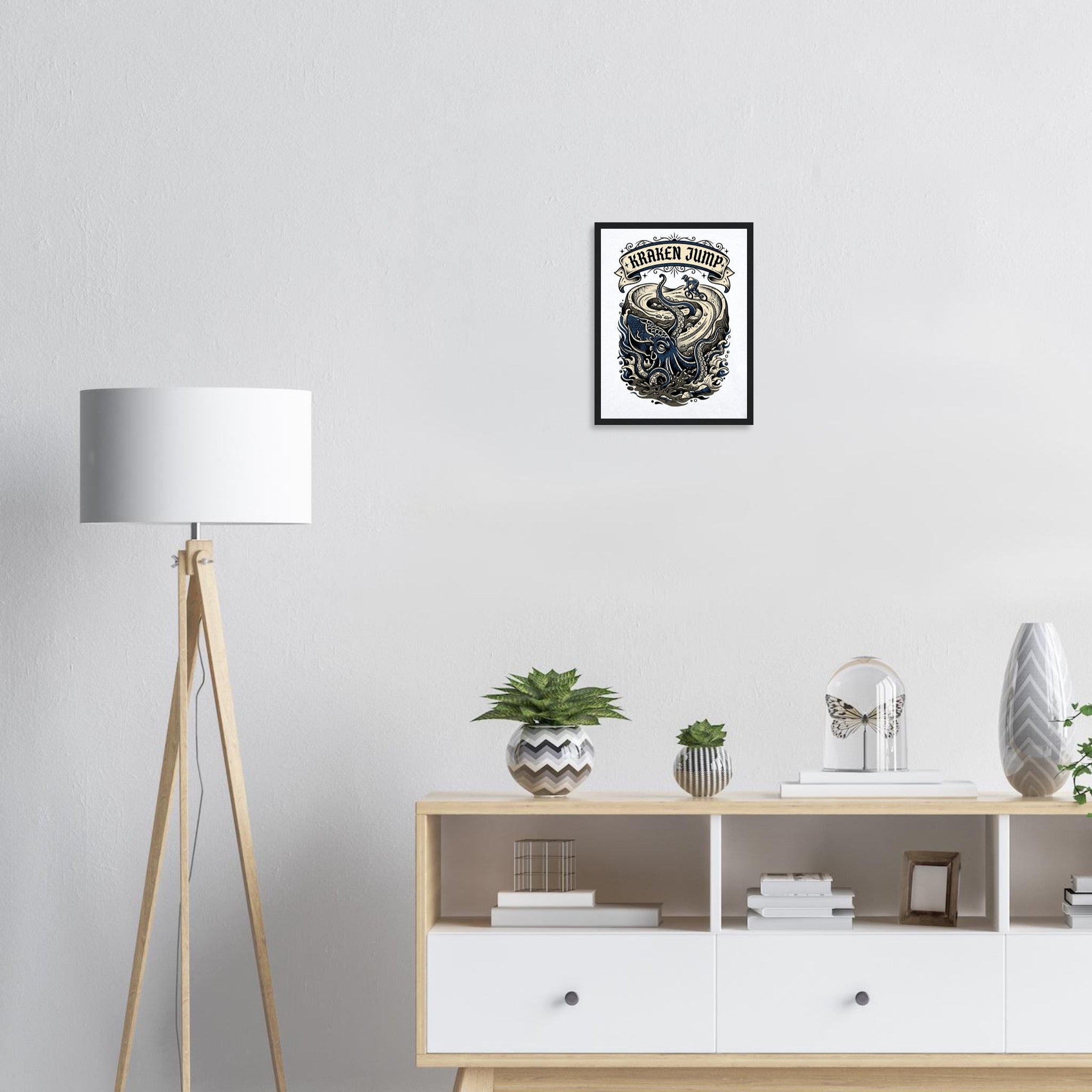 Kraken Jump Framed Print | Mountain Bike Wall Art - view 9