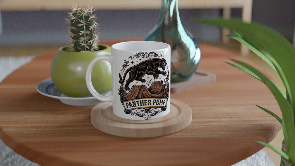 Panther Pump MTB Mug | Mountain Biker Coffee Mug - view 4