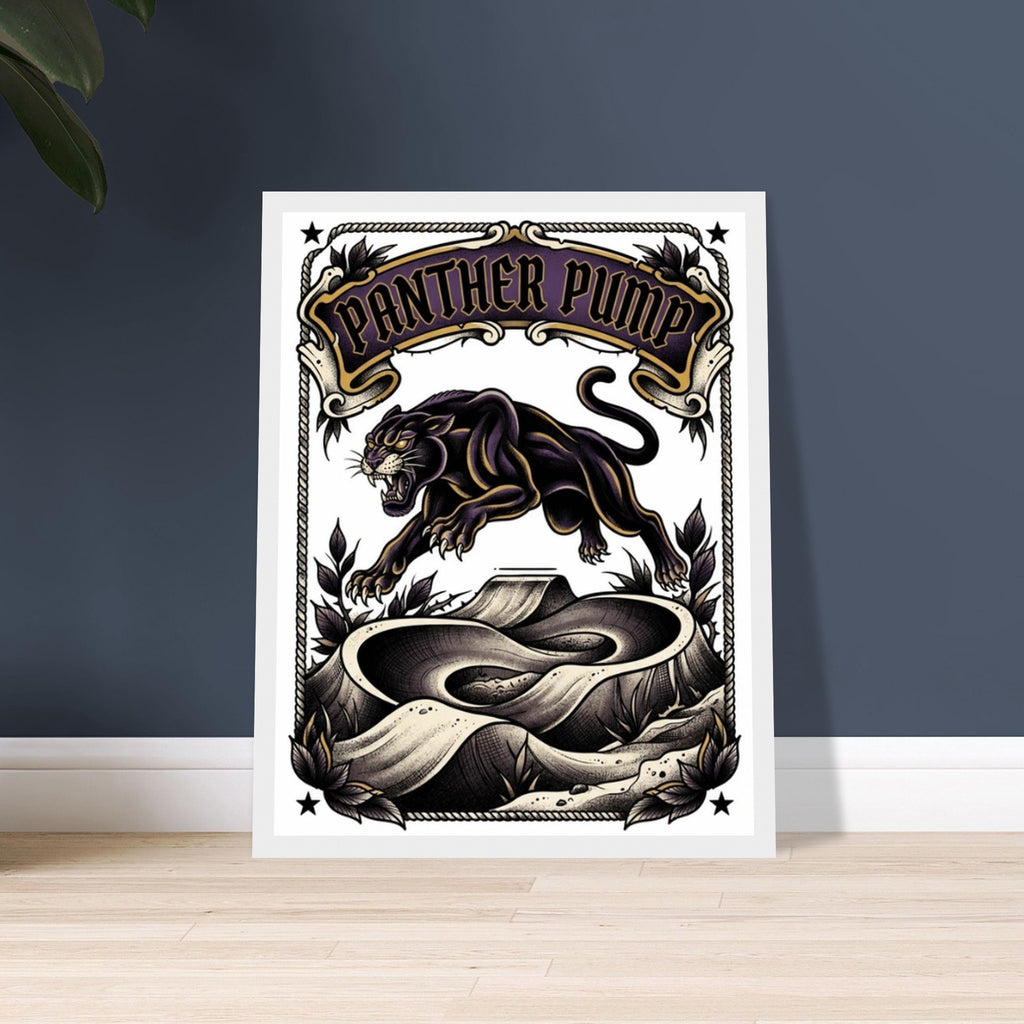 Panther Pump Framed Framed Print | Mountain Bike Wall Art - view 2