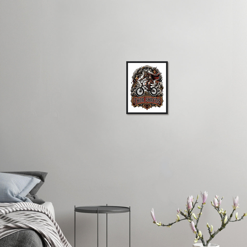 Thor Shreds Framed Print | Mountain Bike Wall Art - view 5