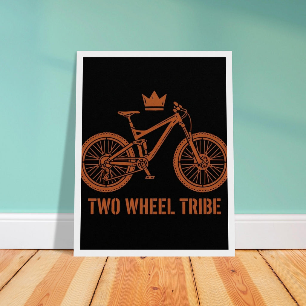 Two Wheel Tribe Framed Print | Mountain Bike Wall Art - view 2