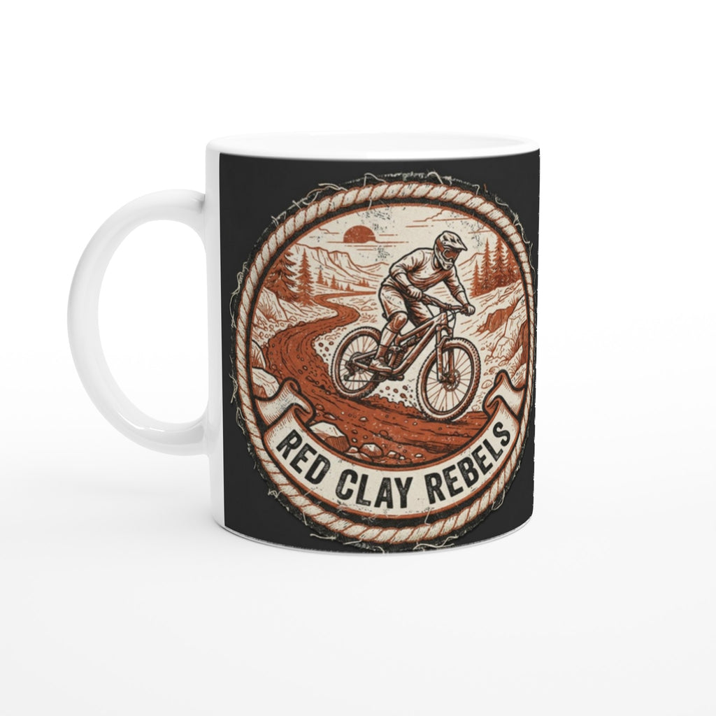 Red Clay Rebels MTB Mug | Mountain Biker Coffee Mug