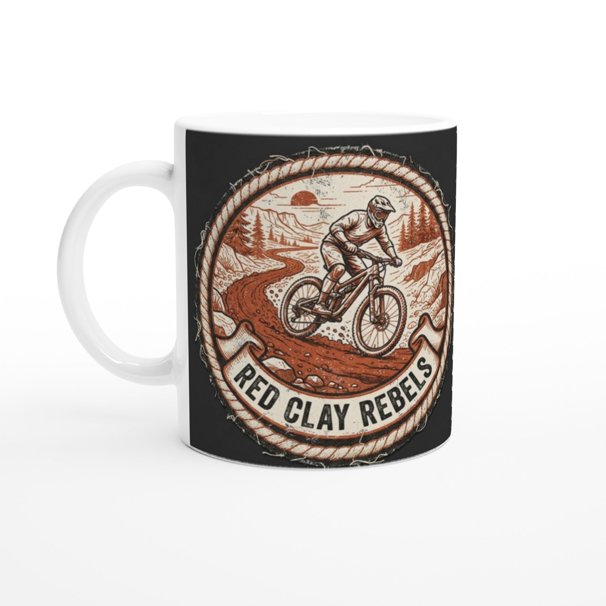 Red Clay Rebels MTB Mug | Mountain Biker Coffee Mug