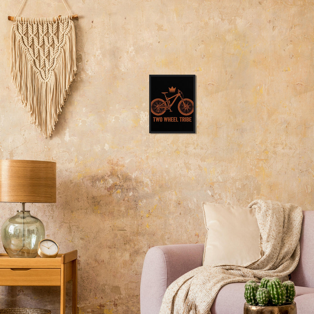 Two Wheel Tribe Framed Print | Mountain Bike Wall Art - view 10