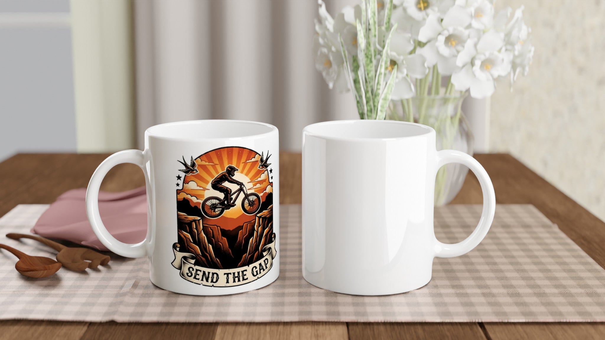 Send The Gap MTB Mug | Mountain Biker Coffee Mug - view 5