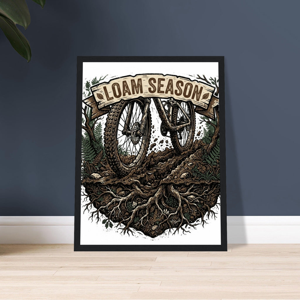 Loam Season Framed Print | Mountain Bike Wall Art