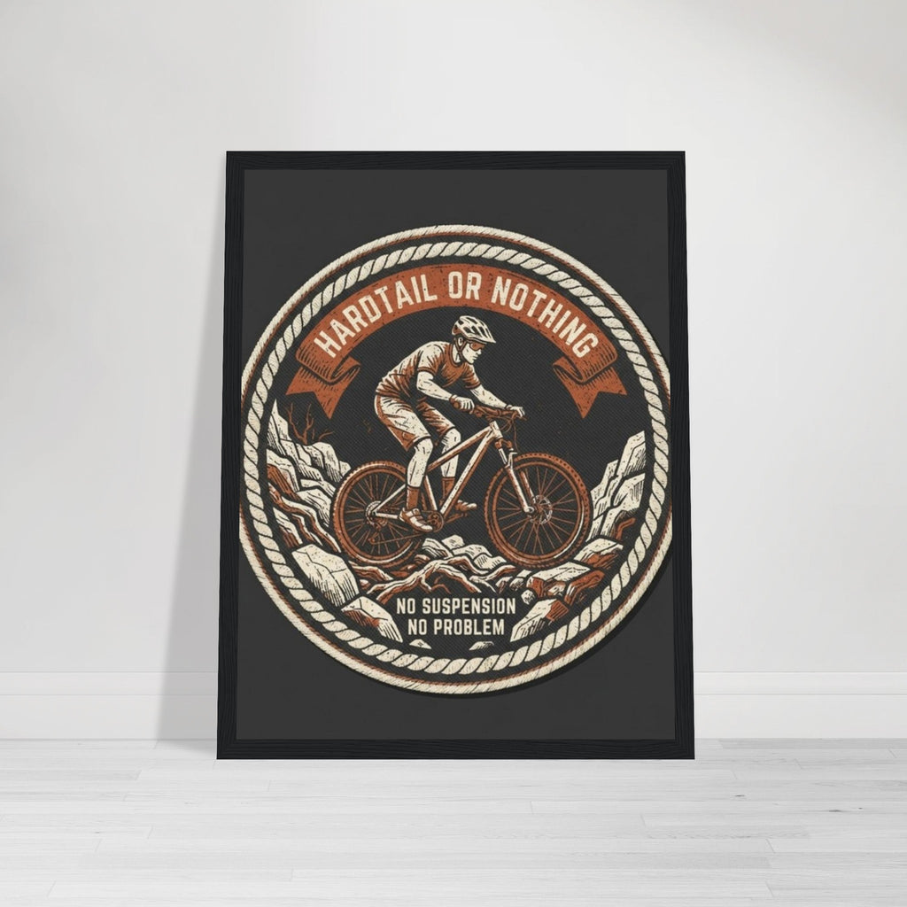 Hardtail Or Nothing Framed Print | Mountain Bike Wall Art