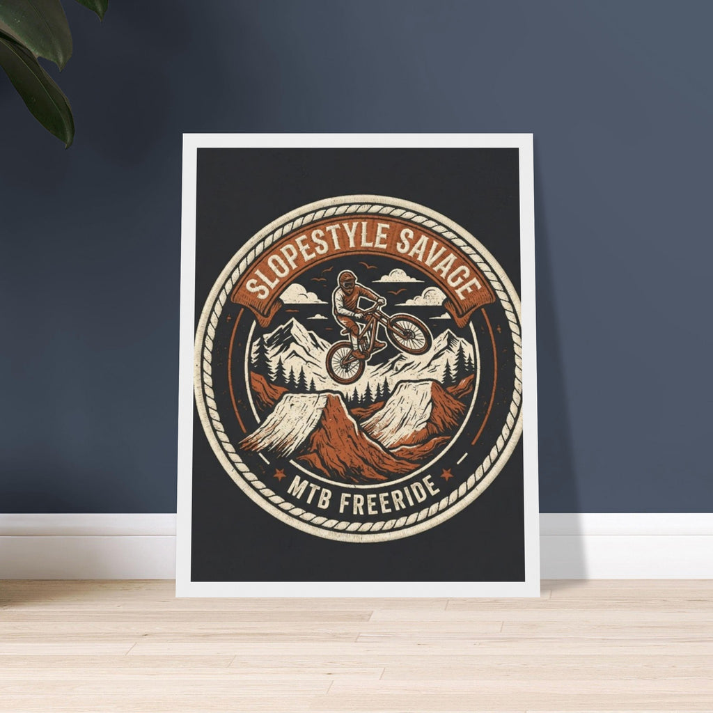 Slopestyle Savage Framed Print | Mountain Bike Wall Art - view 2