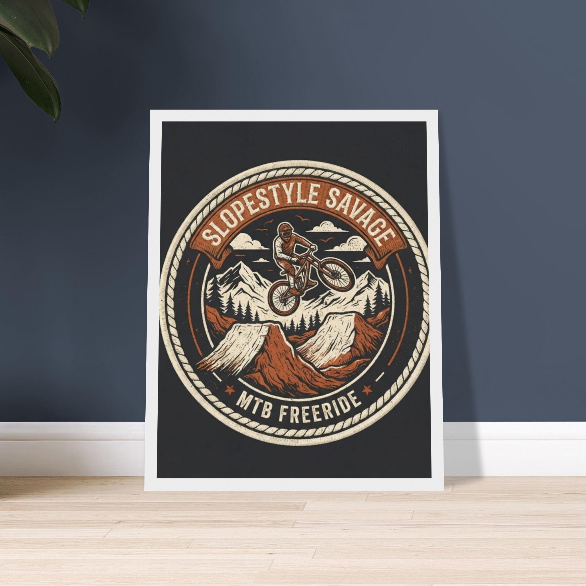 Slopestyle Savage Framed Print | Mountain Bike Wall Art - view 2