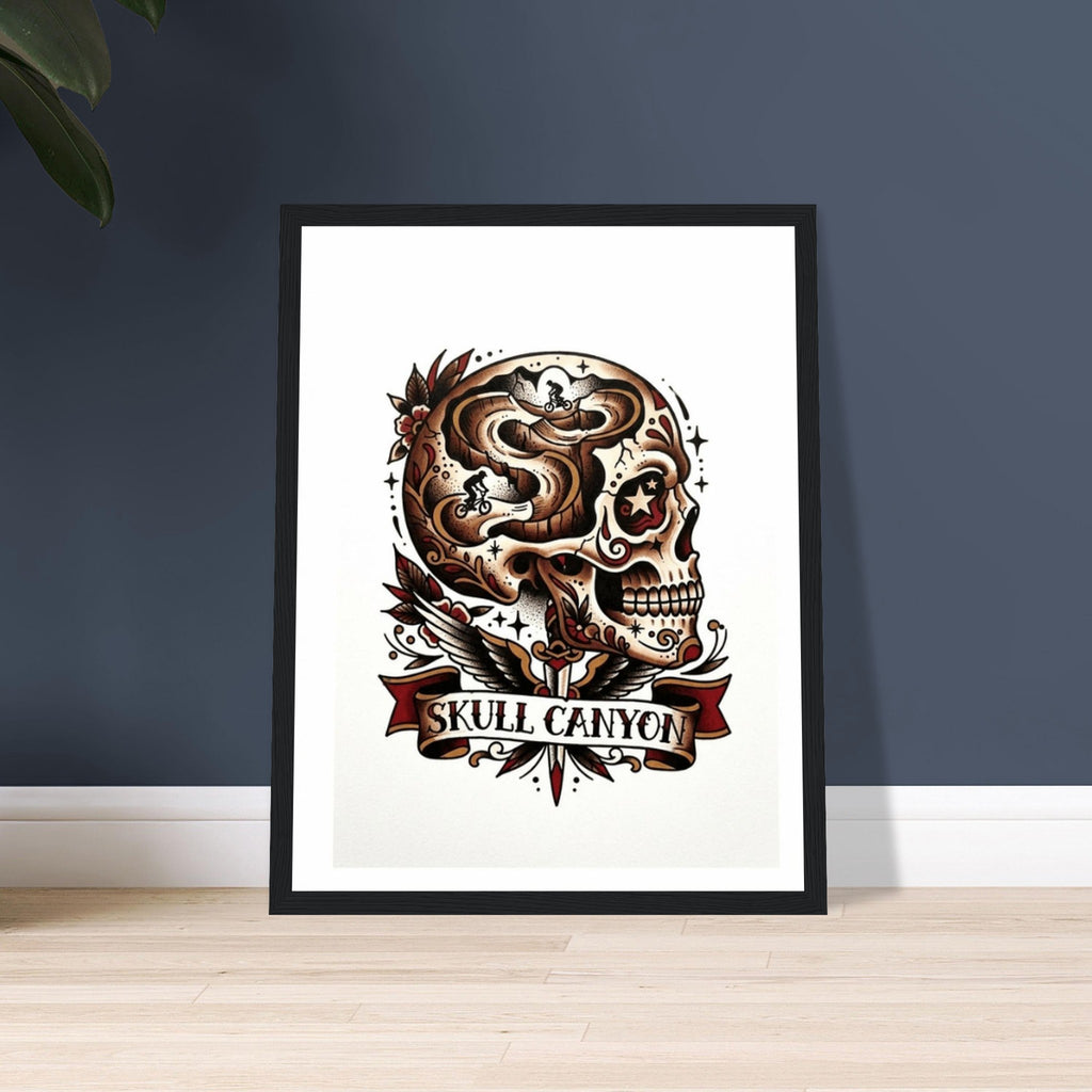 Skull Canyon Framed Print | Mountain Bike Wall Art