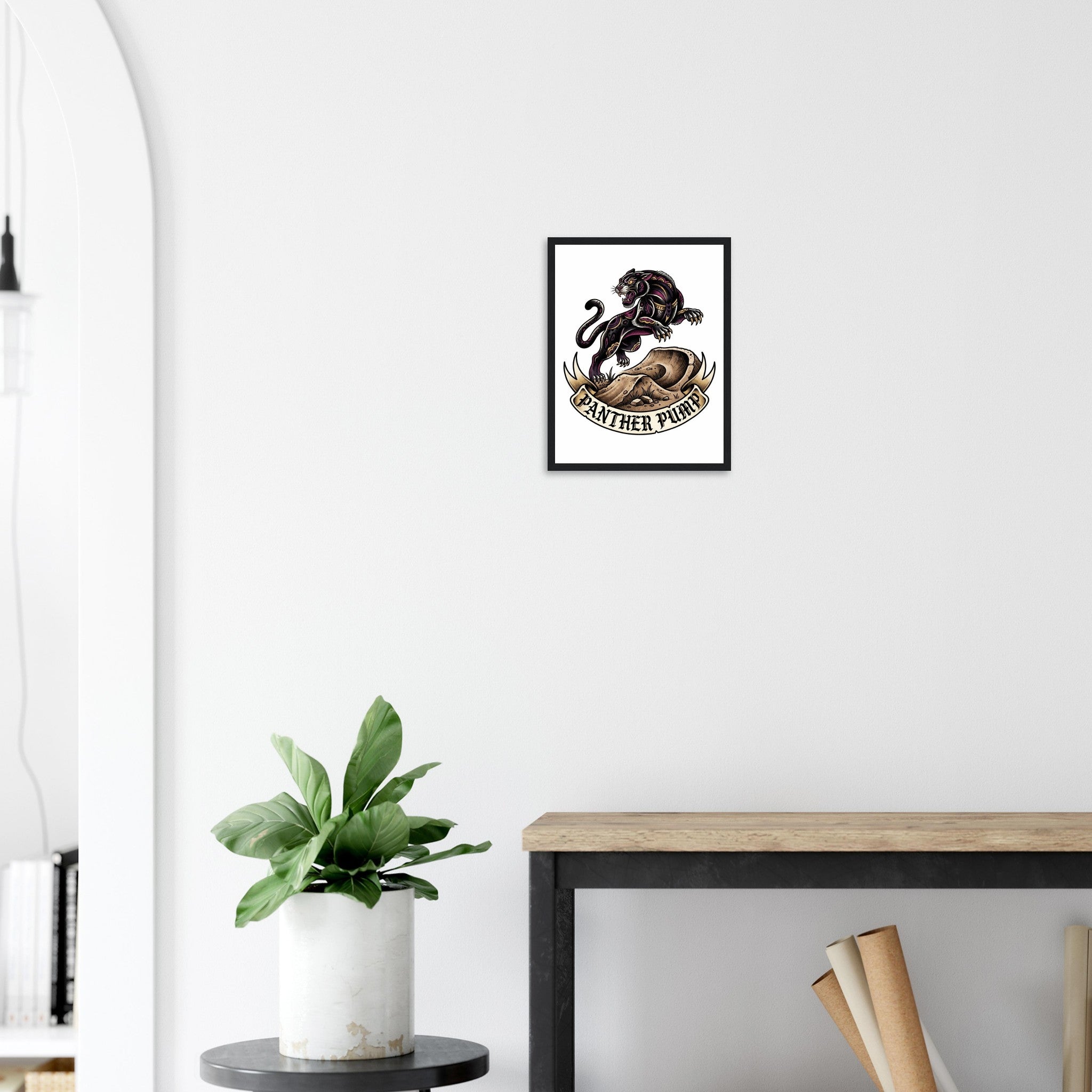 Panther Pump Framed Print | Mountain Bike Wall Art - view 9