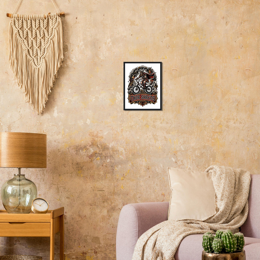 Thor Shreds Framed Print | Mountain Bike Wall Art - view 8