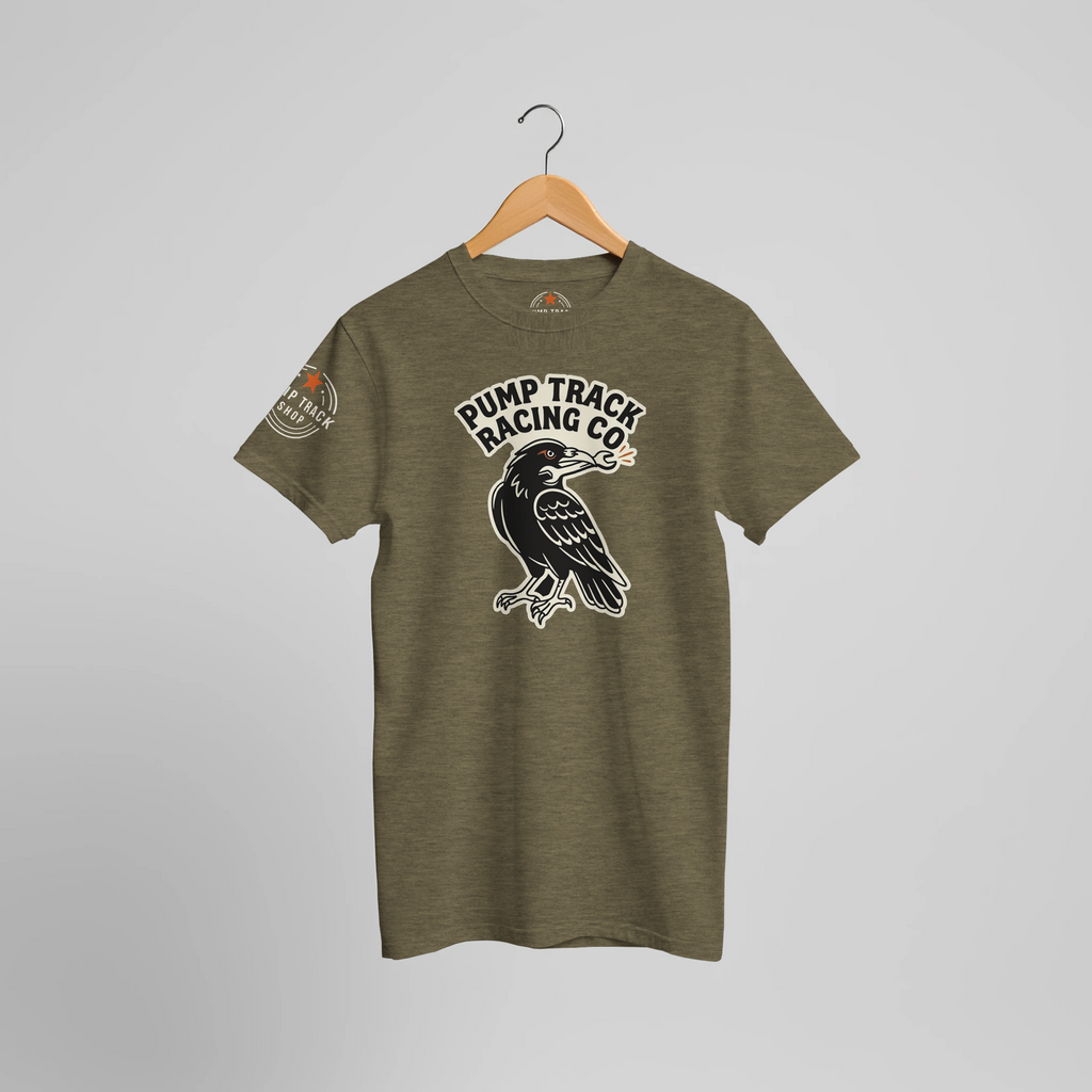 Pump Track Racing Co Raven MTB T-Shirt | Mountain Bike Graphic Tee - view 6