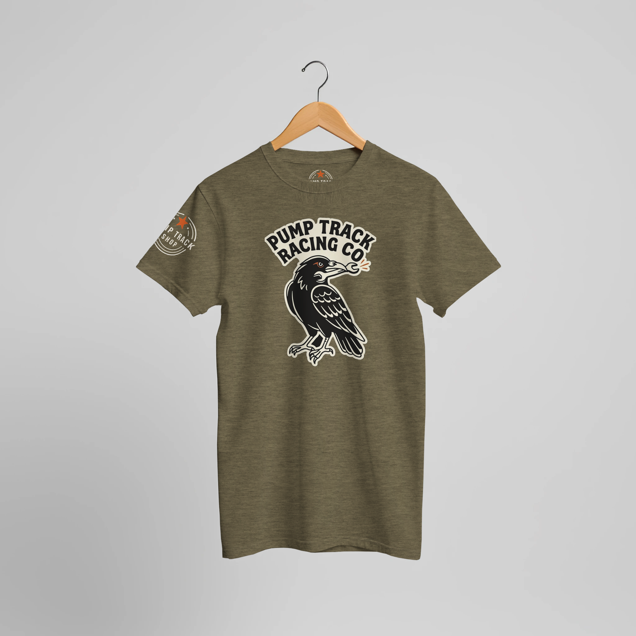 Pump Track Racing Co Raven MTB T-Shirt | Mountain Bike Graphic Tee - view 6