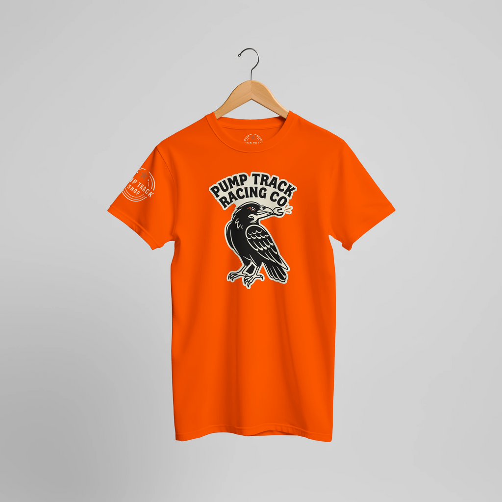 Pump Track Racing Co Raven MTB T-Shirt | Mountain Bike Graphic Tee - view 2