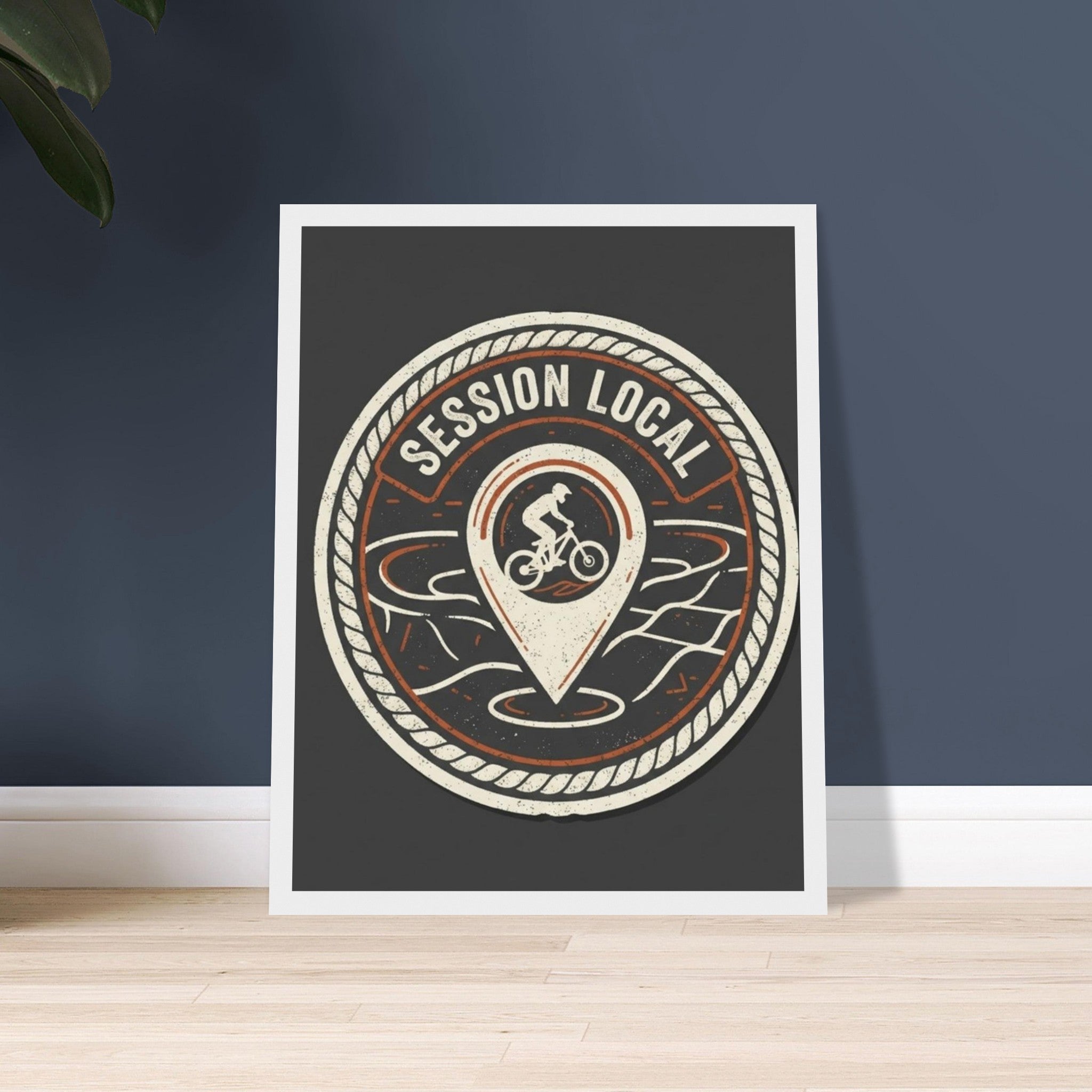 Session Local Framed Print | Mountain Bike Wall Art - view 2