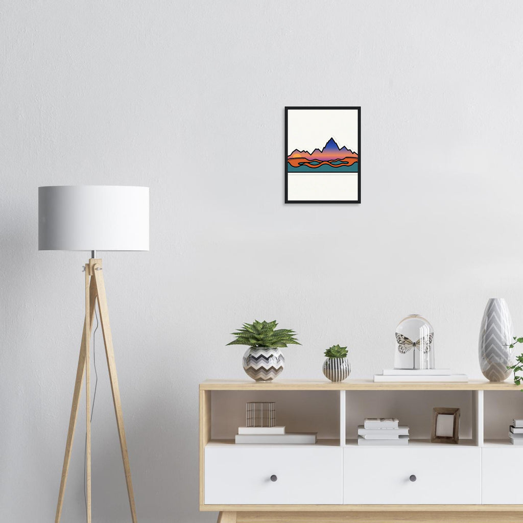 Sunset Ridge Framed Print | Mountain Bike Wall Art - view 11