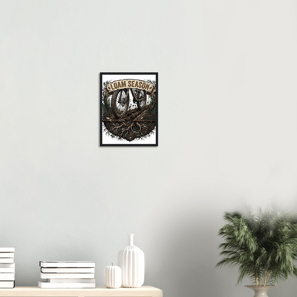 Loam Season Framed Print | Mountain Bike Wall Art - view 6